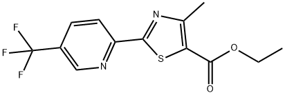 ETHYL 4-METHYL-2-[5-(TRIFLUOROMETHYL)PYRID-2-YL]THIAZOLE-5-CARBOXYLATE 97 Structure