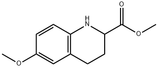 METHYL 6-METHOXY-1,2,3,4-TETRAHYDRO-QUINOLINE-2-CARBOXYLATE
 Structure