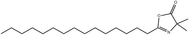 2-PENTADECYL-4,4-DIMETHYL-2-OXAZOLIN-5-ONE Structure