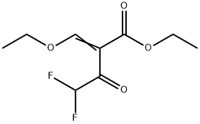 ETHYL 2-ETHOXYMETHYLENE-4,4-DIFLUORO(ACETOACETATE) Structure