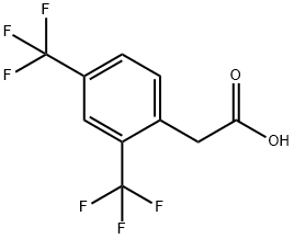 2,4-BIS(TRIFLUOROMETHYL)PHENYLACETIC ACID Structure