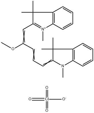 2-[(1Z,3E)-2-METHOXY-5-(1,3,3-TRIMETHYL-1,3-DIHYDRO-2H-INDOL-2-YLIDENE)-1,3-PENTADIENYL]-1,3,3-TRIMETHYL-3H-INDOLIUM PERCHLORATE Structure