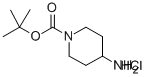 tert-butyl 4-amino-1-piperidinecarboxylate hydrochloride Structure