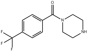 1-[4-(TRIFLUOROMETHYL)BENZOYL]PIPERAZINE Structure