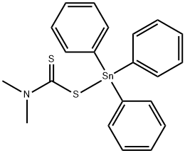 TRIPHENYL TIN-N,N-DIMETHYL DITHIOCARBAMATE Structure