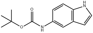 (1H-INDOL-5-YL)-CARBAMIC ACID TERT-BUTYL ESTER Structure