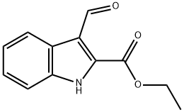 3-FORMYL-1H-INDOLE-2-CARBOXYLIC ACID ETHYL ESTER Structure