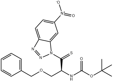 BOC-THIONOSER(BZL)-1-(6-NITRO)BENZOTRIAZOLIDE Structure