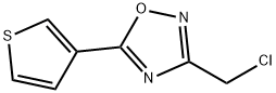 3-(CHLOROMETHYL)-5-(3-THIENYL)-1,2,4-OXADIAZOLE Structure