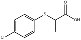 2-(4-CHLOROPHENYLTHIO)PROPANOIC ACID Structure