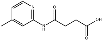 4-[(4-METHYL-2-PYRIDINYL)AMINO]-4-OXOBUTANOIC ACID Structure