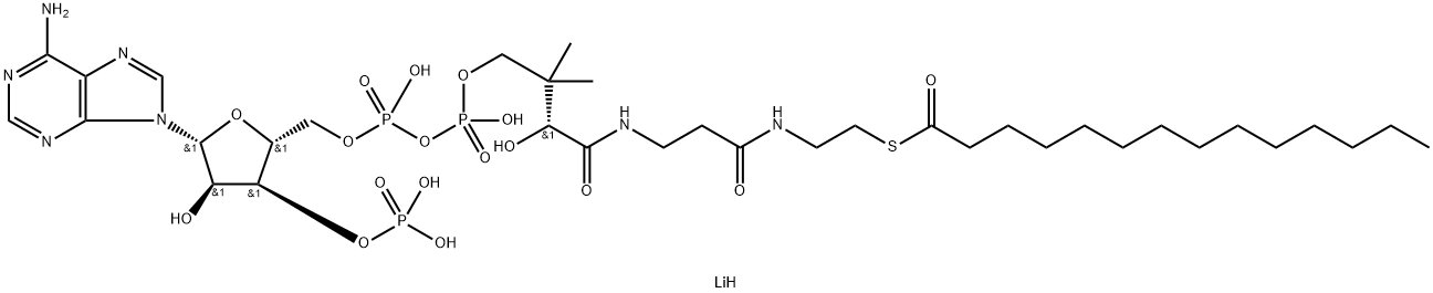 MYRISTOYL COENZYME A C14:0 LITHIUM SALT Structure