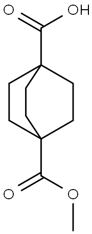 BICYCLO[2.2.2]OCTANE-1,4-DICARBOXYLIC ACID HEMIMETHYL ESTER Structure