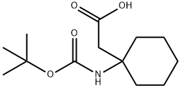 (1-TERT-BUTOXYCARBONYLAMINO-CYCLOHEXYL)-ACETIC ACID Structure