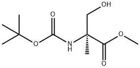 N-BOC-ALPHA-METHYL-D-SERINE METHYL ESTER Structure