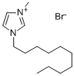 1-DECYL-3-METHYLIMIDAZOLIUM BROMIDE Structure