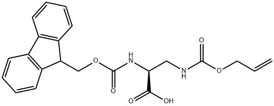 Fmoc-Dap(Alloc)-OH Structure