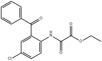 ETHYL 2-(2-BENZOYL-4-CHLOROANILINO)-2-OXOACETATE Structure