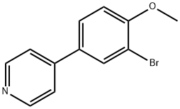 4-(3-Bromo-4-methoxyphenyl)pyridine Structure