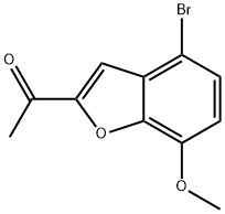 Ethanone, 1-(4-bromo-7-methoxy-2-benzofuranyl)- Structure