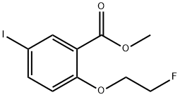 2-(2-FLUORO-ETHOXY)-5-IODO-BENZOIC ACID METHYL ESTER Structure