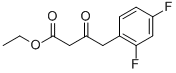 4-(2,4-DIFLUORO-PHENYL)-3-OXO-BUTYRIC ACID ETHYL ESTER Structure