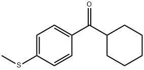 CYCLOHEXYL 4-THIOMETHYLPHENYL KETONE Structure