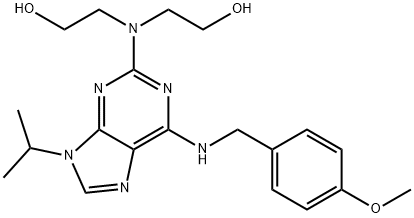 199986-75-9 2(BIS-(HYDROXYETHYL)AMINO)-6-(4-METHOXYBENZYLAMINO)-9-ISOPROPYL-PURINE