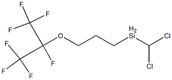 (HEPTAFLUOROISOPROPOXY)PROPYLMETHYLDICHLOROSILANE Structure