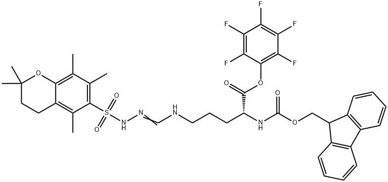 FMOC-D-ARG(PMC)-OPFP Structure