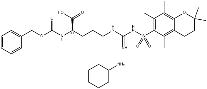 Z-D-ARG(PMC)-OH CHA Structure