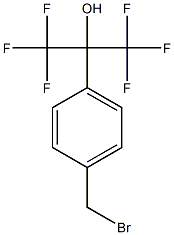 2-[4-(Bromomethyl)phenyl]-1,1,1,3,3,3-hexafluoropropan-2-ol Structure