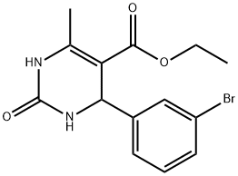 4-(3-BROMO-PHENYL)-6-METHYL-2-OXO-1,2,3,4-TETRAHYDRO-PYRIMIDINE-5-CARBOXYLIC ACID ETHYL ESTER Structure