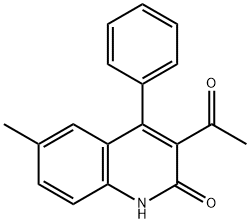 3-Acetyl-6-methyl-4-phenylquinolin-2(1H)-one Structure