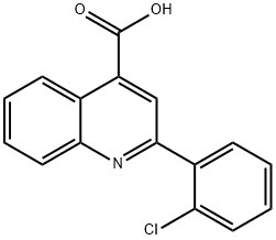 2-(2-CHLOROPHENYL)-4-QUINOLINECARBOXYLIC ACID Structure