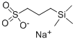 3-(TRIMETHYLSILYL)-1-PROPANESULFONIC ACID SODIUM SALT Structure