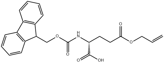 FMOC-D-GLU(OALL)-OH Structure