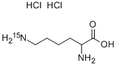 DL-LYSINE-EPSILON-15N DIHYDROCHLORIDE Structure