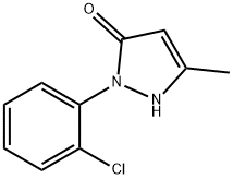 1-(3'-Chlorophenyl)-3-methyl-5-pyrazolone Structure