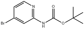 TERT-BUTYL 4-BROMOPYRIDIN-2-YLCARBAMATE Structure