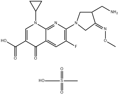 Gemifioxacin mesylate Structure