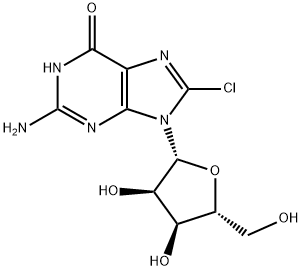 8-CHLOROGUANOSINE Structure