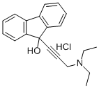 9-(3-(Diethylamino)-1-propynyl)fluoren-9-ol hydrochloride Structure