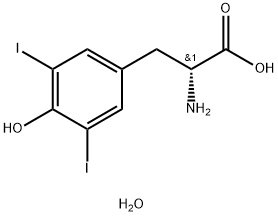 H-D-TYR(3,5-I2)-OH H2O Structure