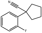 1-(2-FLUOROPHENYL)CYCLOPENTANECARBONITRILE Structure