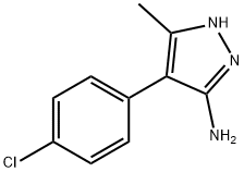 4-(4-CHLORO-PHENYL)-5-METHYL-2H-PYRAZOL-3-YLAMINE Structure