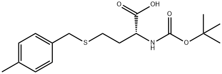 (R)-2-(BOC-AMINO)-4-(4-METHYL-BENZYLSULFANYL)BUTYRIC ACID Structure