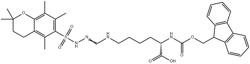 FMOC-HOMOARG(PMC)-OH Structure