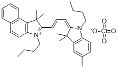 4,5-BENZO-1,1'-DIBUTYL-3,3,3',3',5'-PENTAMETHYLINDACARBOCYANINE PERCHLORATE Structure