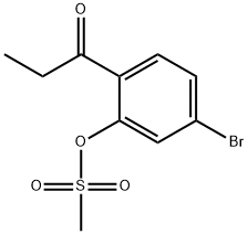 5-BROMO-2-PROPIONYLPHENYL METHANESULFONATE Structure